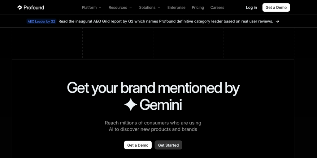 Profound AI Website